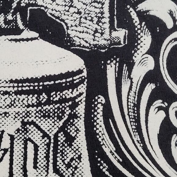 ACDC Hells-Bell 3/4 Raglan Shirt Large 21x27 Black Gray - Picture 9 of 13